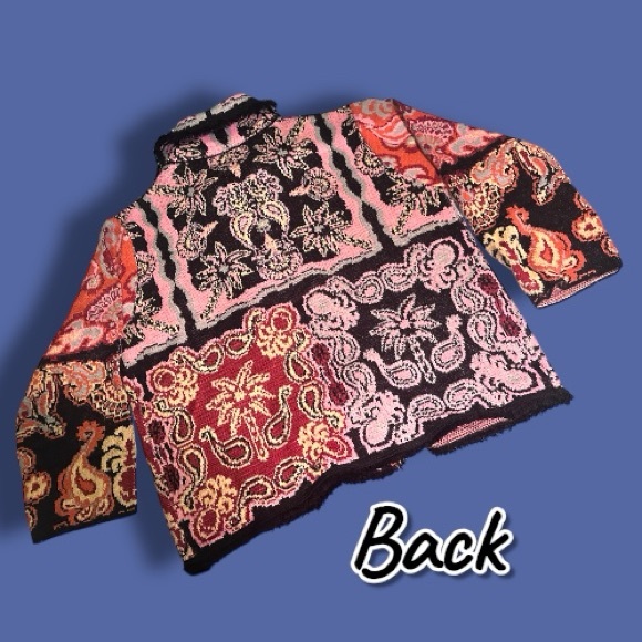 NWT FARM Rio Sweet Mermaids Black Knit Wool-Blend Blazer. Size Large π΄ - Picture 9 of 15